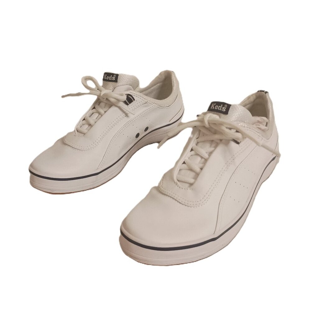 Keds Women’s White Leather Minimalist Classic Comfort Sneakers Size 6.5 EUC